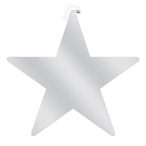 Party Decorations - Die-Cut Foil Star, silver 