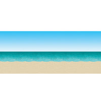 Luau Party Supplies - Blue Sky & Ocean Backdrop
