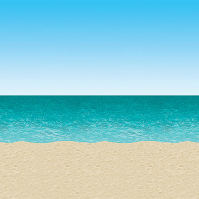 Beistle Luau Party Ocean & Beach Backdrop