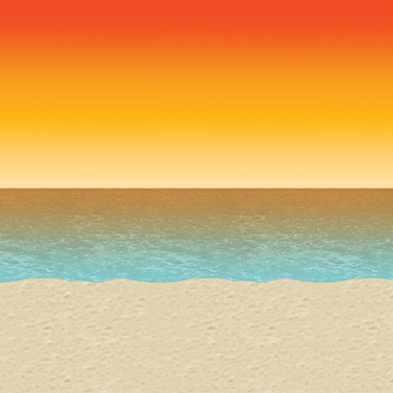 Beistle Luau Sunset Backdrop