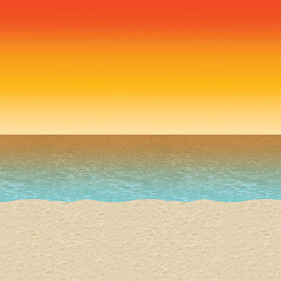 Beistle Luau Sunset Backdrop