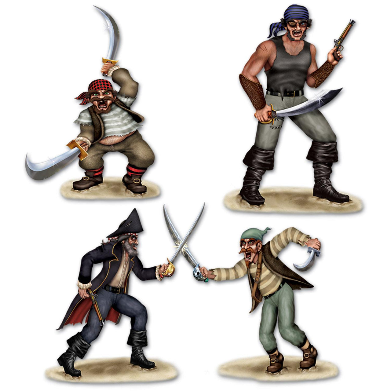 Beistle Dueling Pirate & Bandit Party Props (3/Pkg)