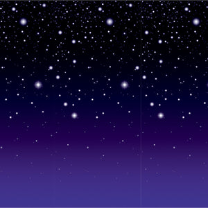 Beistle Starry Night Party Backdrop