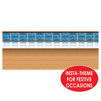 Nautical Party Supplies - Cruise Ship Deck Backdrop