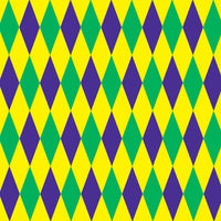 Beistle Mardi Gras Harlequin Backdrop