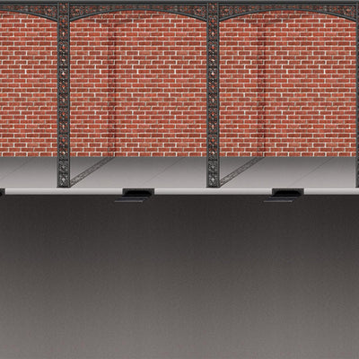 Beistle Mardi Gras Brick Wall & Street Backdrop