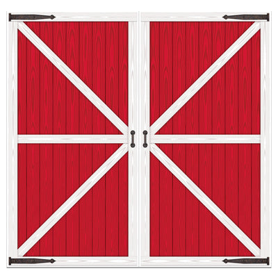 Beistle Barn Door Printed Party Photo Props (2/Pkg)
