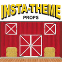 Bulk Barn Loft Door & Hay Bale Props (Case of 72) by Beistle