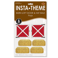 Bulk Barn Loft Door & Hay Bale Props (Case of 72) by Beistle