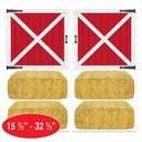 Bulk Barn Loft Door & Hay Bale Props (Case of 72) by Beistle