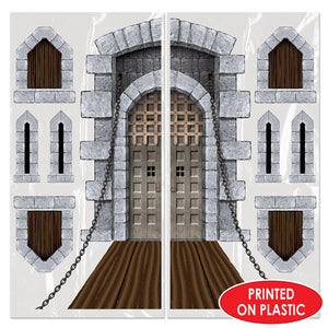 Bulk Castle Door & Window Props (Case of 108) by Beistle