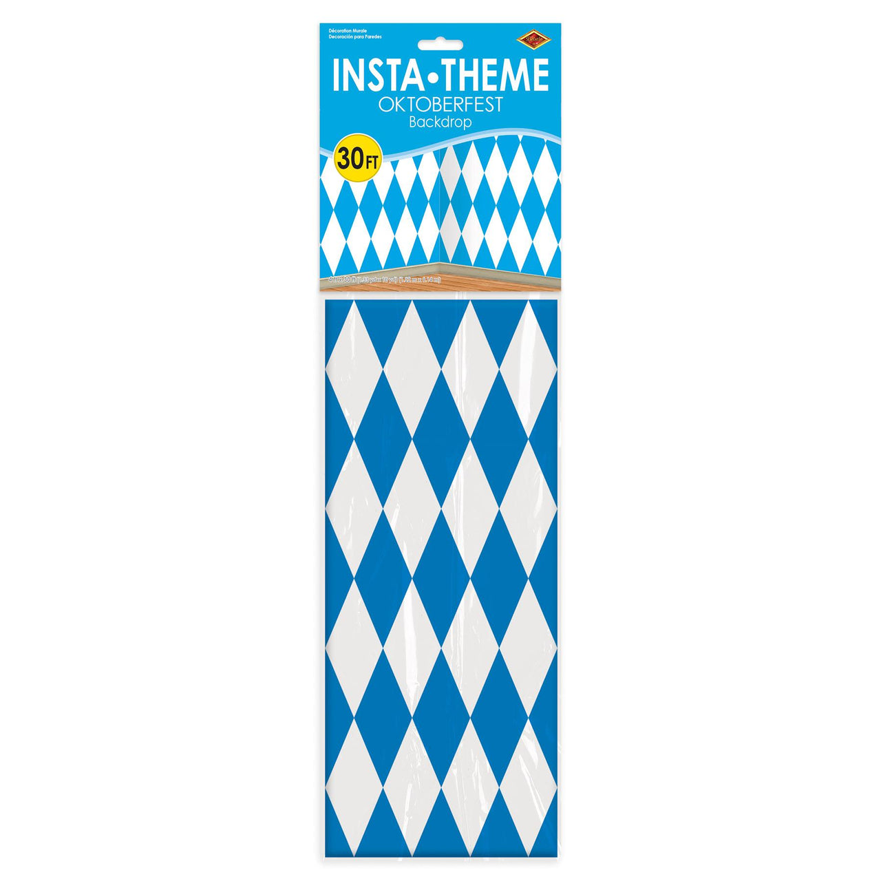 Oktoberfest Party Supplies - Oktoberfest Backdrop 4' x 30'