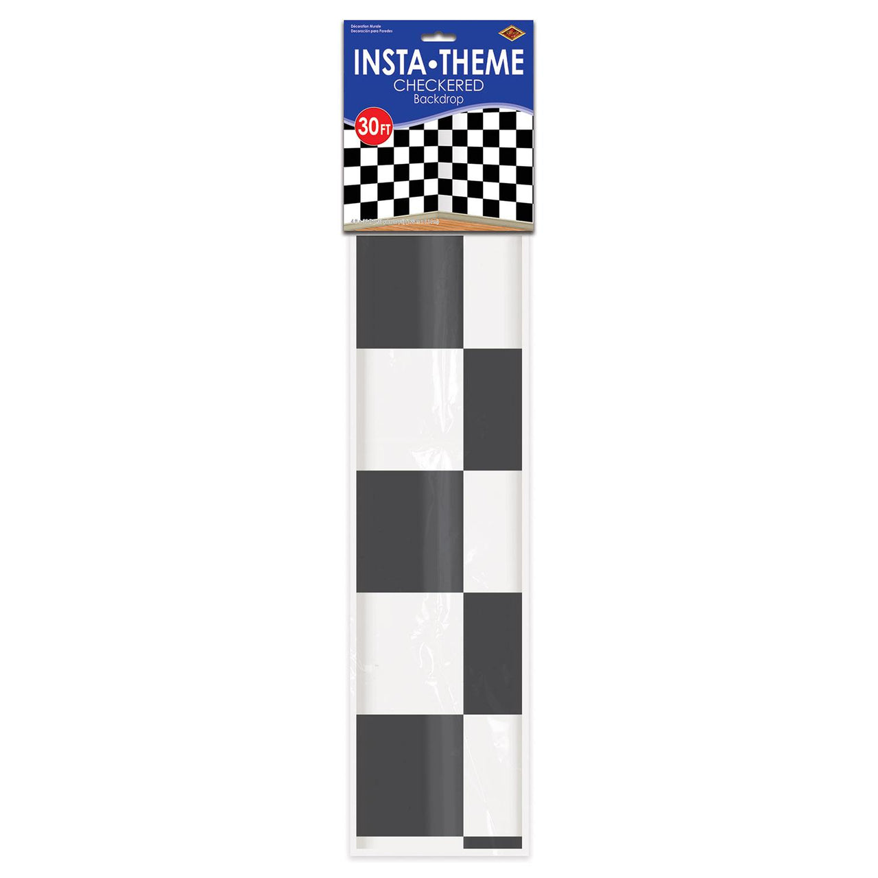 Chckered Backdrop Beistle Checkered Party Backdrop – Bulk Party Supplies