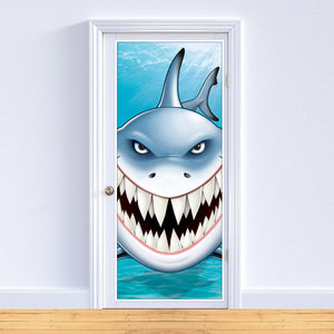 Shark Door Cover, party supplies, decorations, The Beistle Company, Under The Sea, Bulk, Other Party Themes, Under the Sea