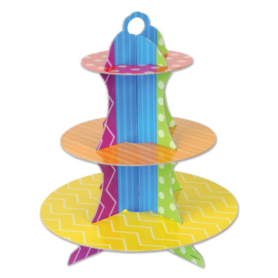 Beistle Dots & Stripes Cupcake Stand