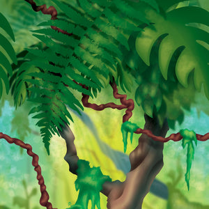Jungle Trees Backdrop Jungle Party Theme (Case of 6)