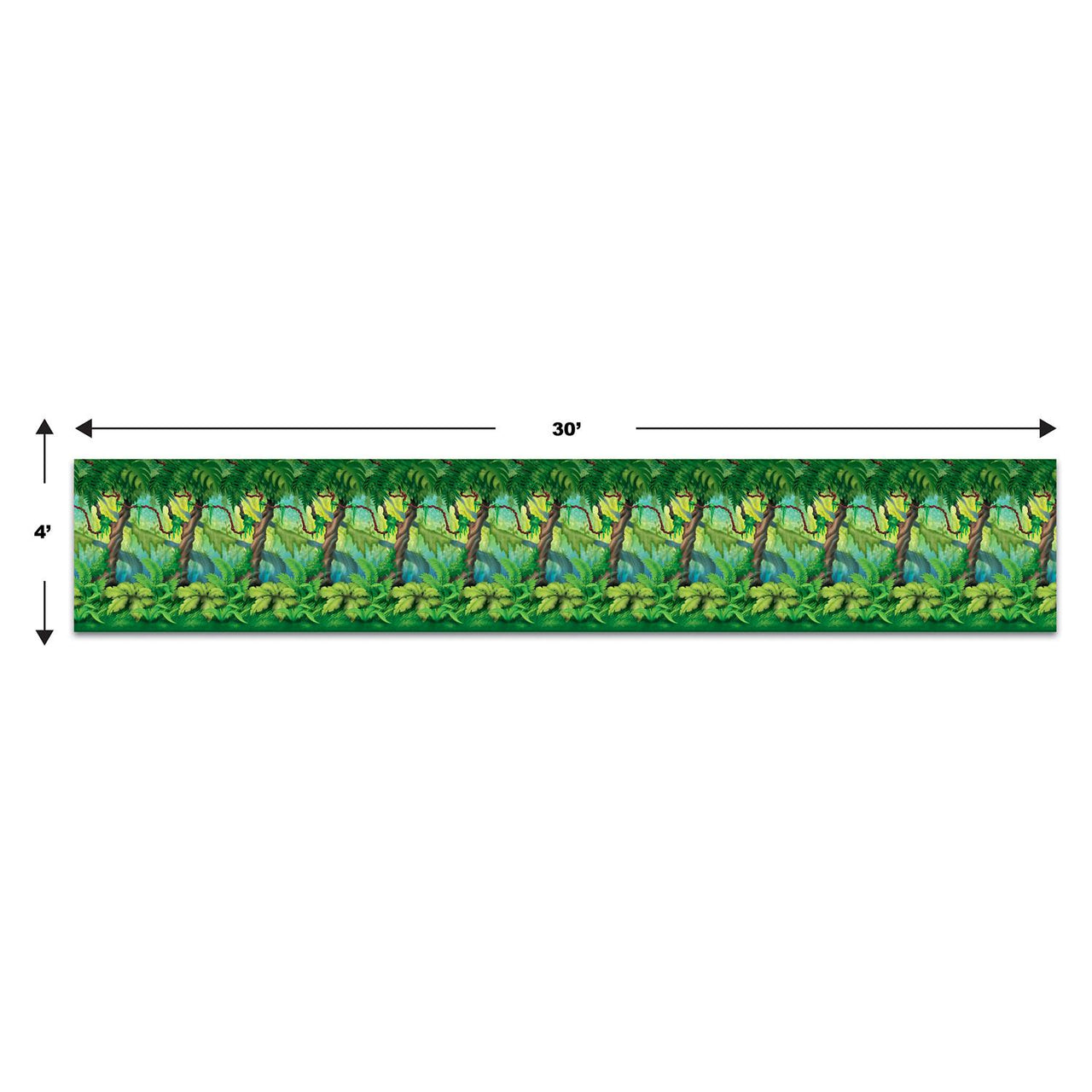 Jungle Trees Backdrop Jungle Party Theme (Case of 6)