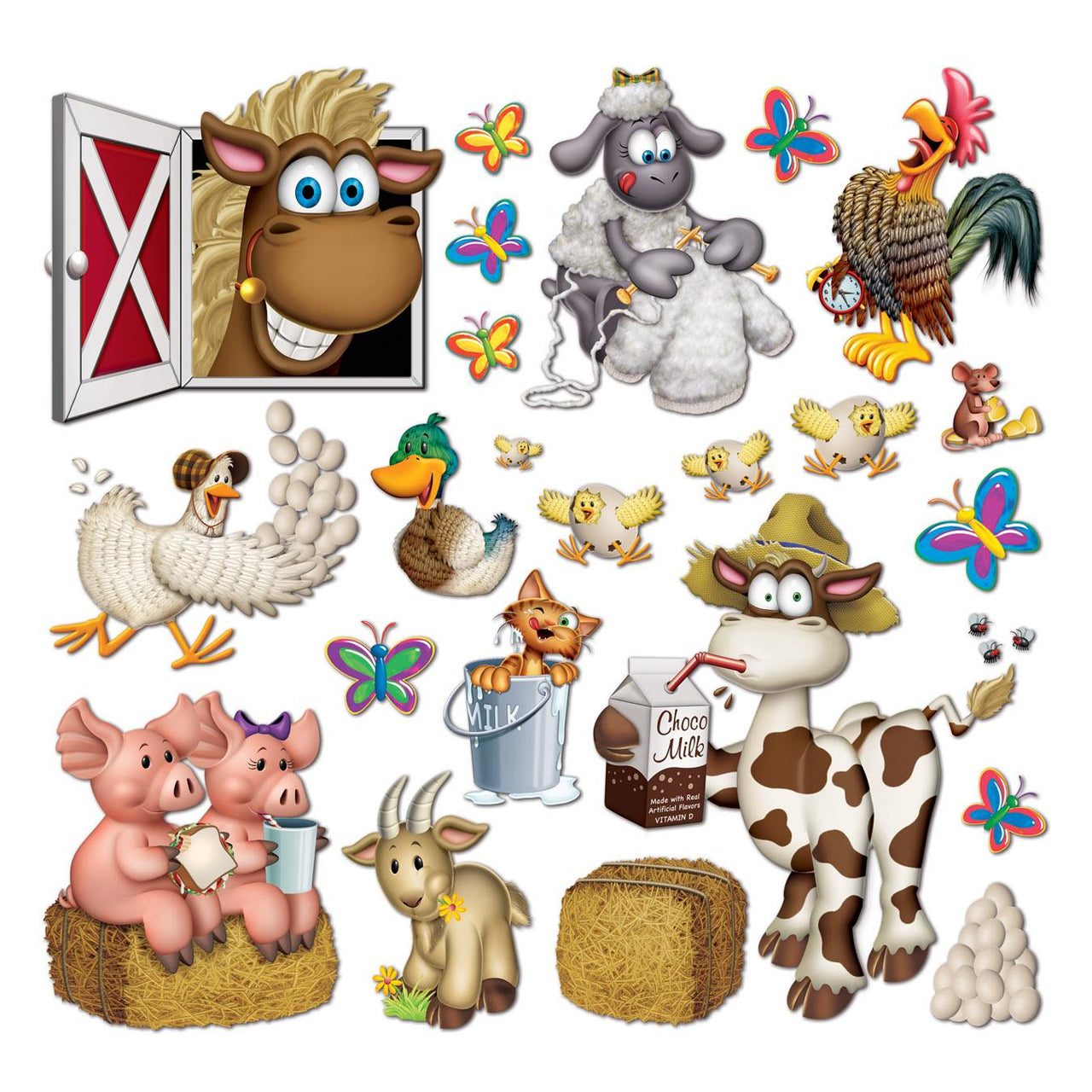 Beistle Farm Animal Party Props (23/Pkg)