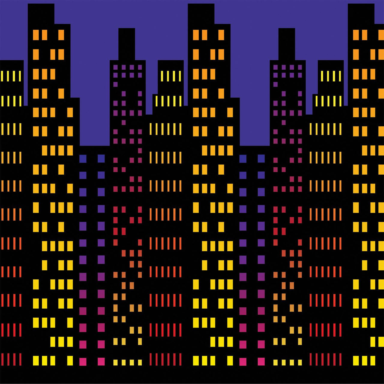 Beistle Cityscape Party Backdrop