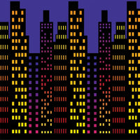 Beistle Cityscape Party Backdrop