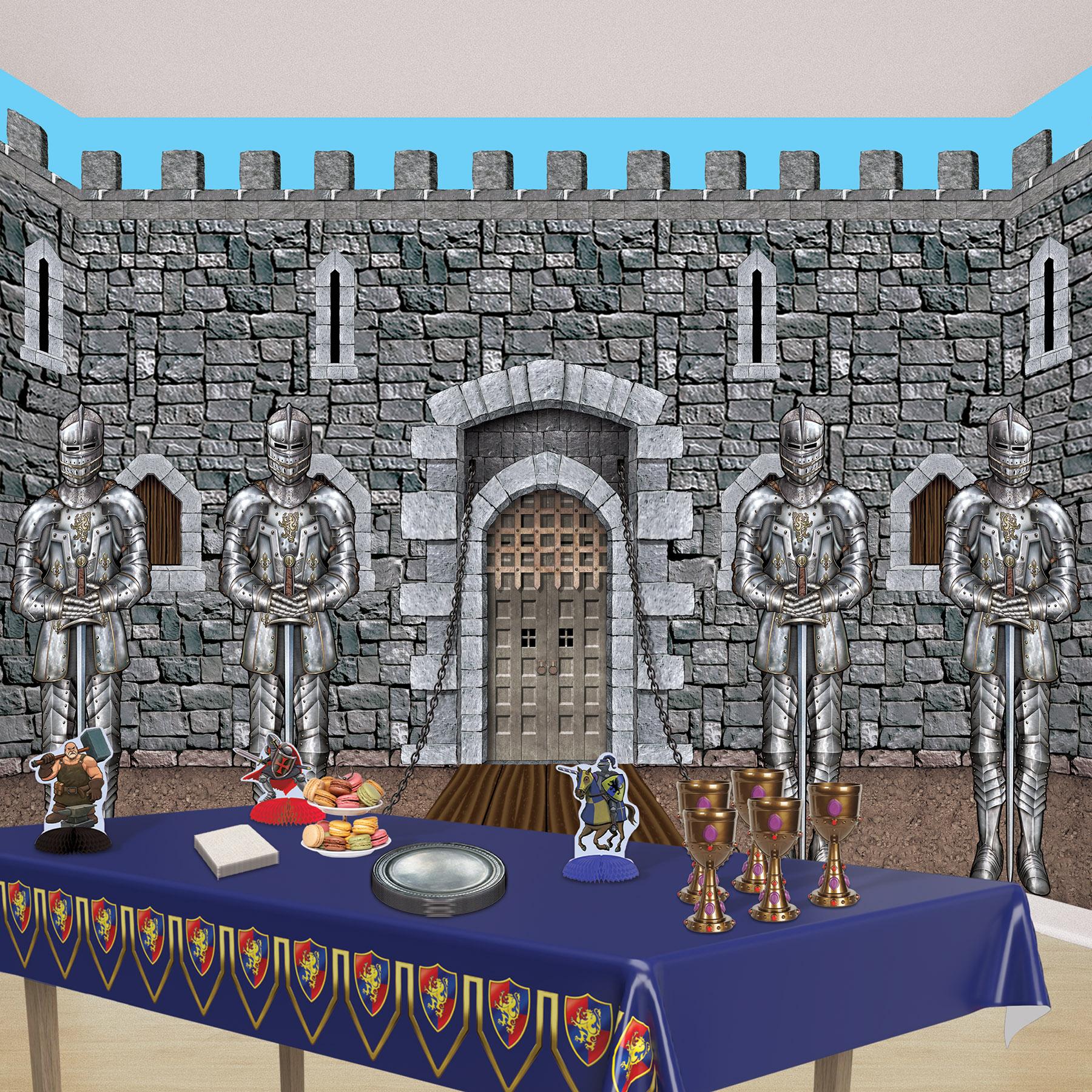 Beistle Wall Of Knights Party Backdrop