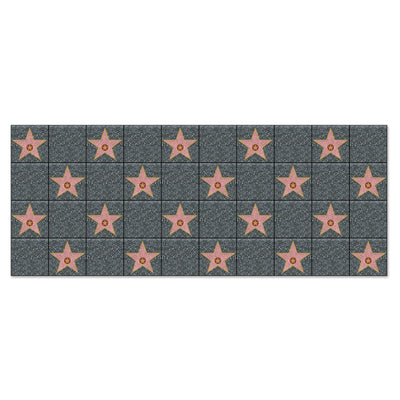 Beistle Star Party Backdrop- Grey and Pink