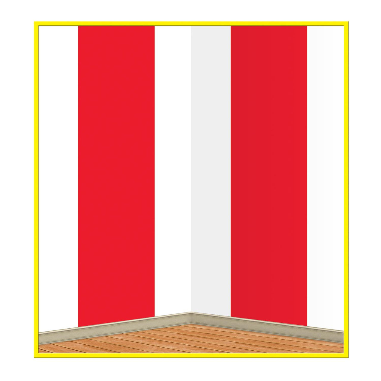 Beistle Red & White Stripes Party Backdrop