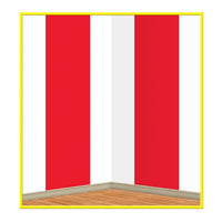 Beistle Red & White Stripes Party Backdrop