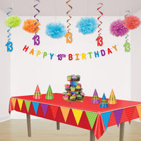  13 Whirls, party supplies, decorations, The Beistle Company, Birthday-AgeSpecific, Bulk, Birthday Party Supplies, Birthday Party Decorations, Birthday Party Danglers