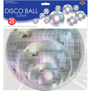 Bulk Disco Ball Cutouts (Case of 240) by Beistle