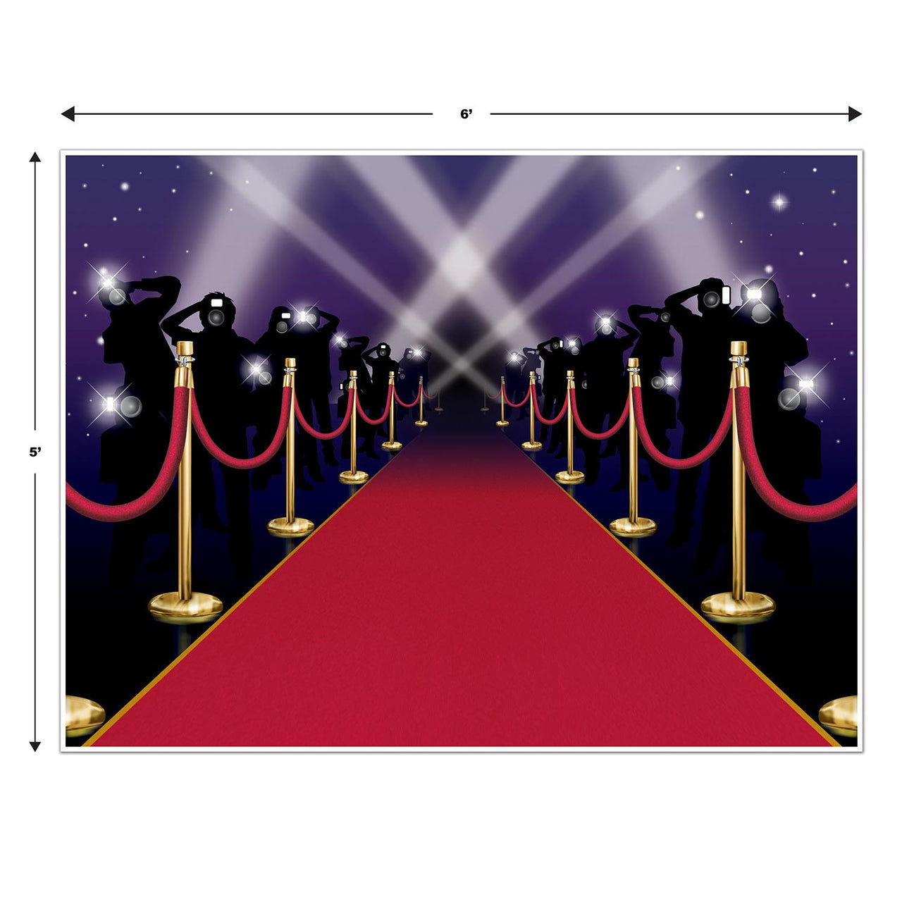 Bulk Red Carpet Insta Mural (Case of 6) by Beistle