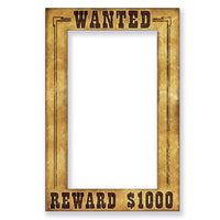 Beistle Western Wanted Party Photo Fun Frame