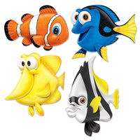 16.75 Inch- Beistle Under The Sea Fish Party Cutouts (4/Pkg)