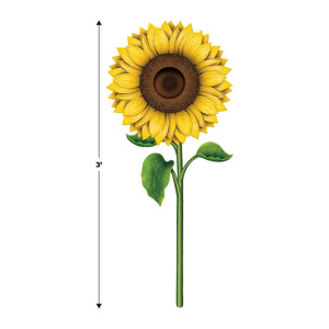 Sunflower Cutout, party supplies, decorations, The Beistle Company, Spring/Summer, Bulk, Spring-Summer Theme, Spring and Summer Themed Flowers