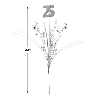 Bulk Glittered 25 Metallic Star Spray (Case of 12) by Beistle