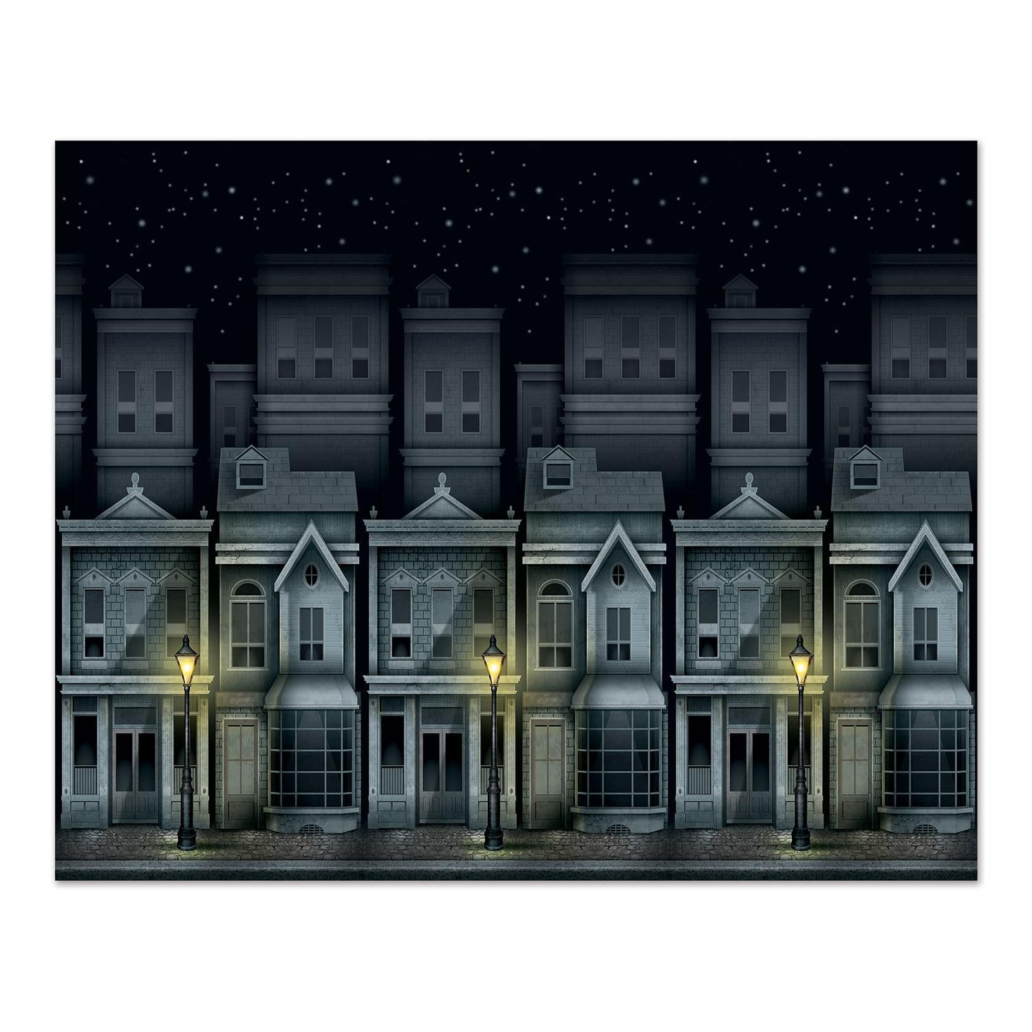 Beistle Victorian Townscape Party Backdrop