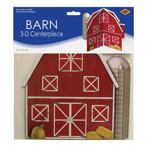 3-D Barn Centerpiece, party supplies, decorations, The Beistle Company, Farm, Bulk, Other Party Themes, Farm Party Theme 