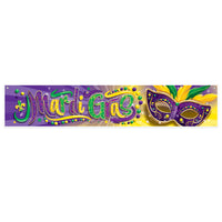 Beistle Mardi Gras Banner (12 Per Case)