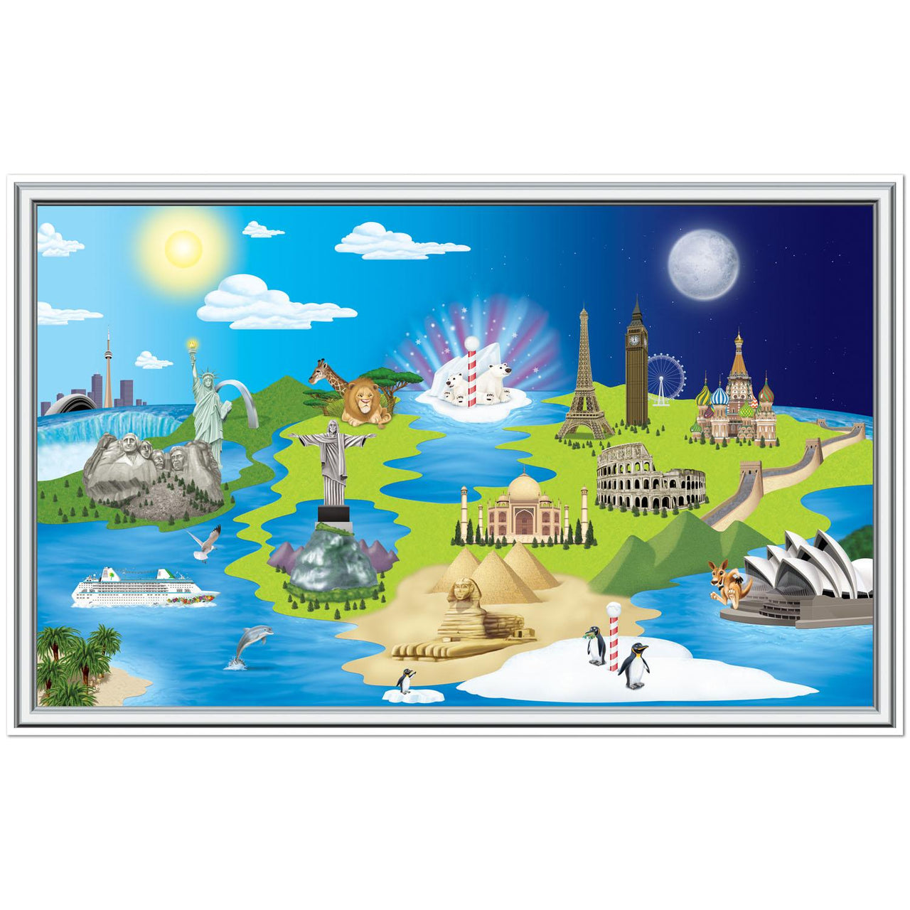 Beistle Window To The World Party Insta-View Decoration