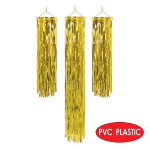 Mini Flame Resistant Gleam 'N Columns Gold, party supplies, decorations, The Beistle Company, General Occasion, Bulk, Holiday Party Supplies, Mardi Gras Party Supplies, Mardi Gras Party Decorations, Mardi Gras Columns