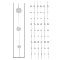 Beistle Glittered Dot Stringers silver (6/Pkg)