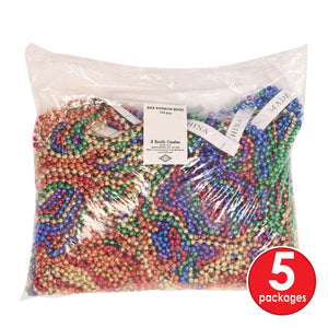 Bulk Bulk Rainbow Bead Necklaces (720 Per Case) by Beistle
