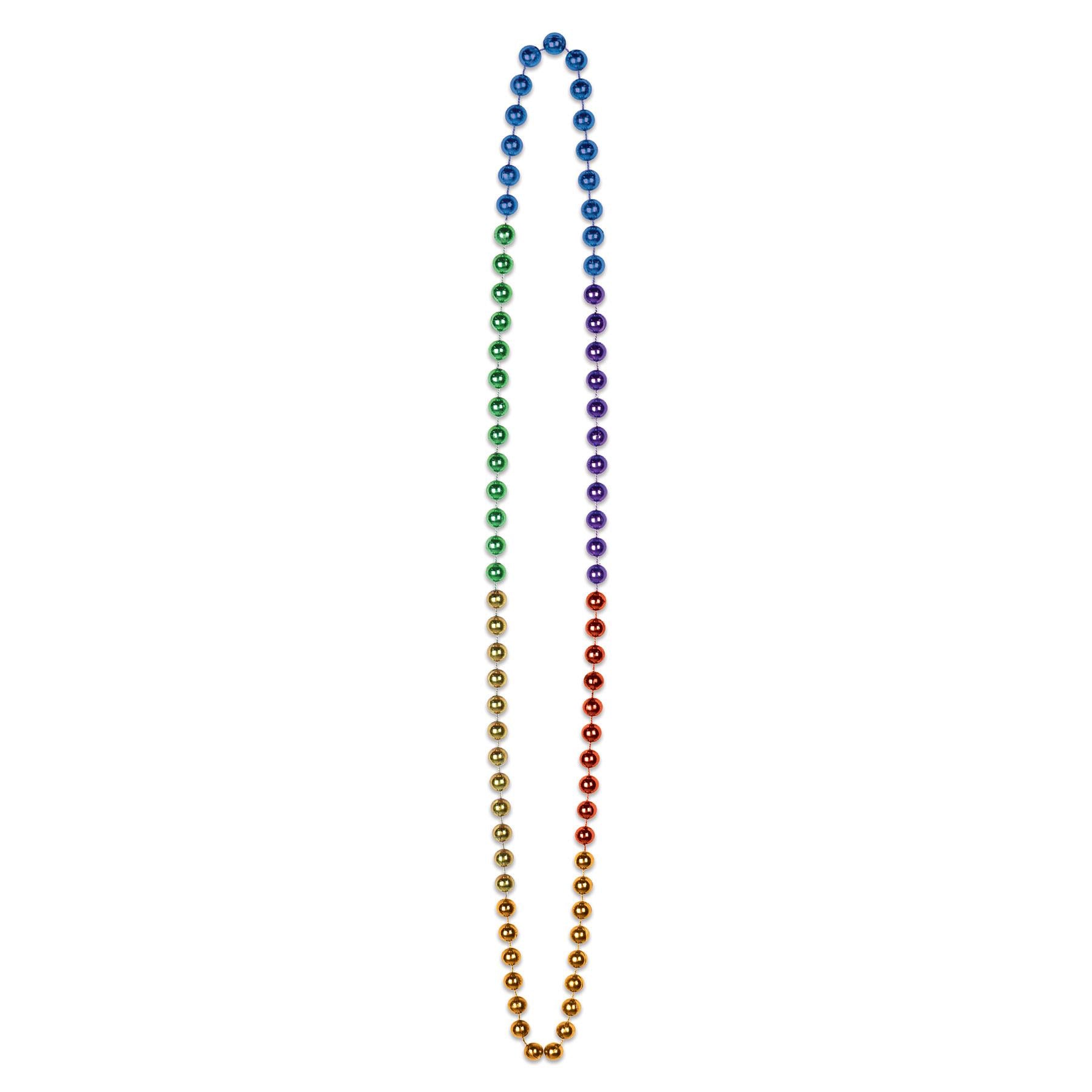 Beistle Bulk Rainbow Party Bead Necklaces (720 Per Case)