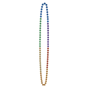 Beistle Bulk Rainbow Party Bead Necklaces (720 Per Case)