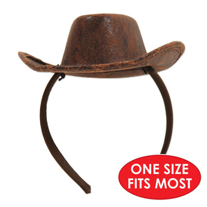 Bulk Cowboy Hat Headband (Case of 12) by Beistle