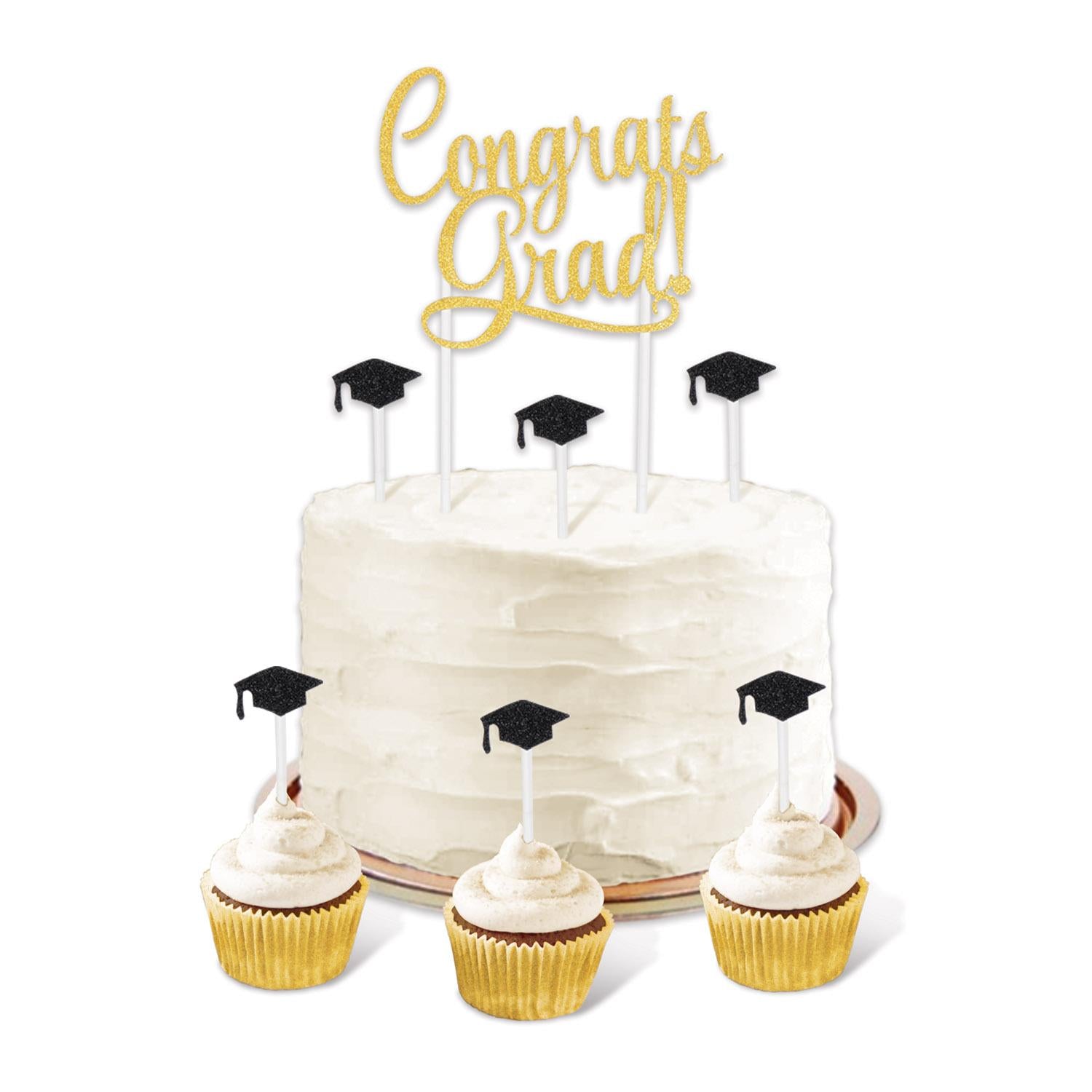 Beistle Congrats Grad! Graduation Party Cake Topper