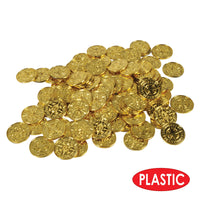 Beistle Plastic Pirate Coins (12 Packs of 100) - Pirate Party Decorations, Pirate Party Supplies