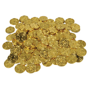 Beistle Plastic Pirate Coins (12 Packs of 100) - Pirate Party Decorations, Pirate Party Supplies