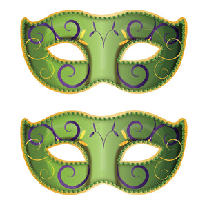 Jumbo Mardi Gras Mask Cutouts (2/Package)