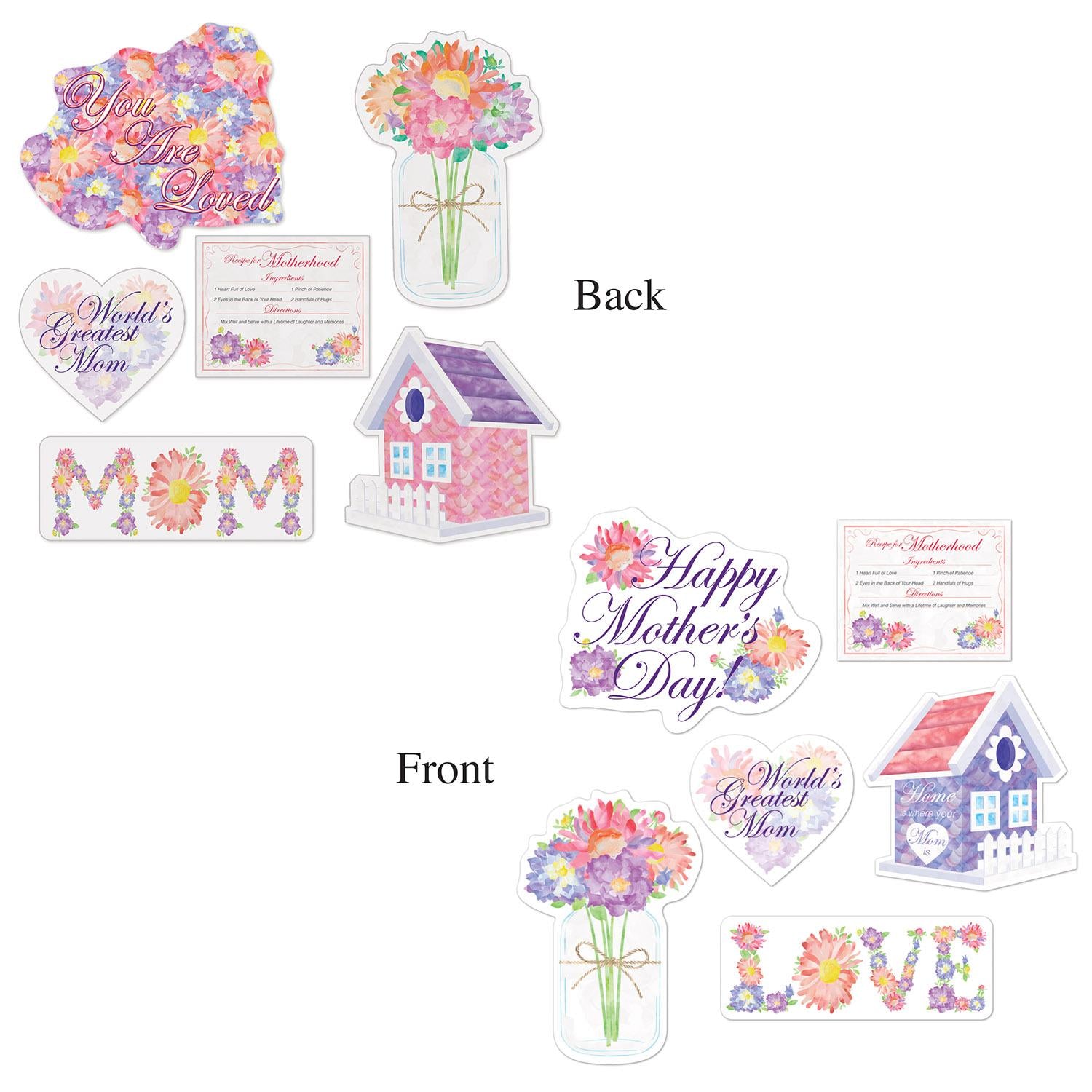 Beistle Mother's Day Cutouts (6/Pkg)